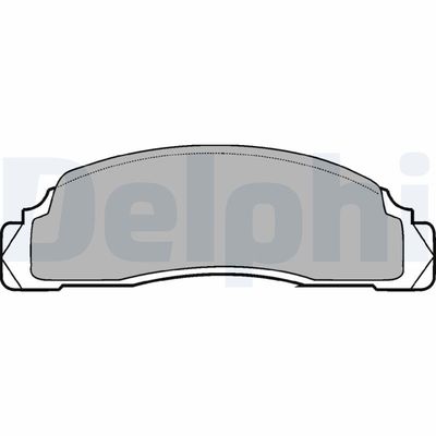 Brake Pad Set, disc brake DELPHI LP110