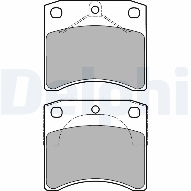 DELPHI LP1206 Brake Pad Set, disc brake