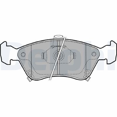 Brake Pad Set, disc brake DELPHI LP1231