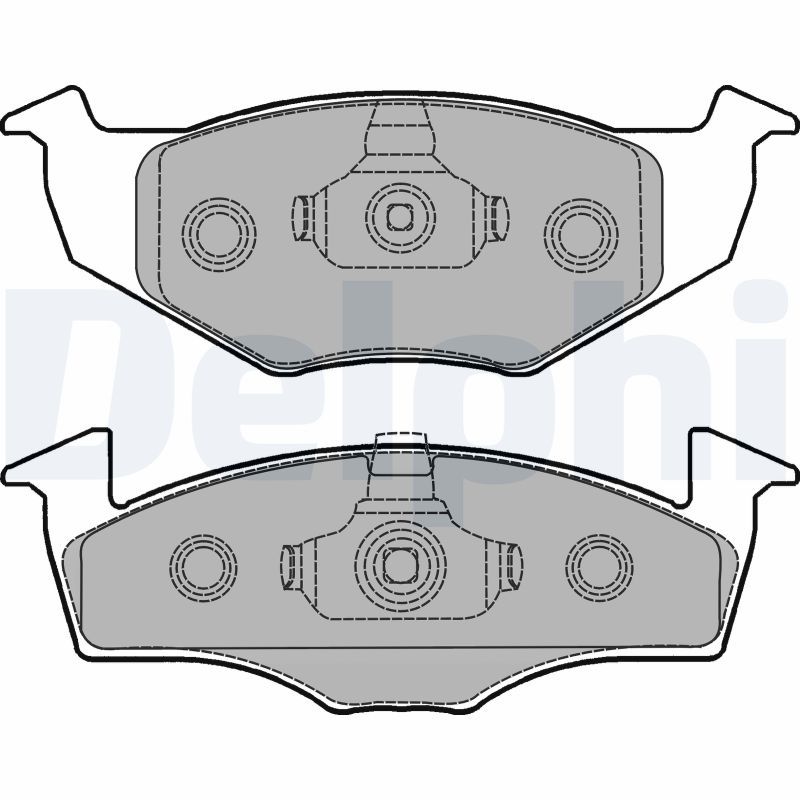 DELPHI LP1249 Brake Pad Set, disc brake