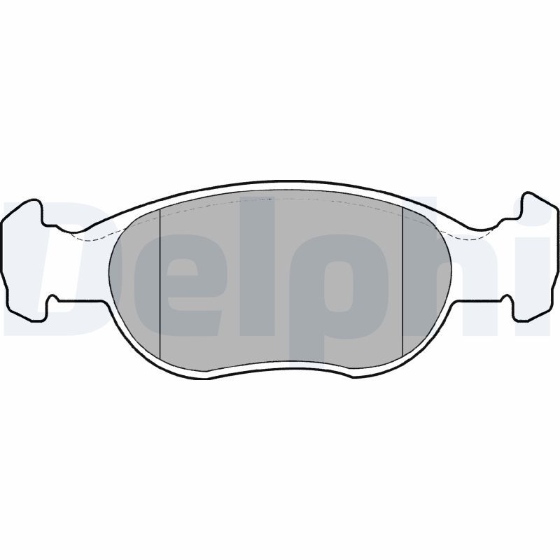 DELPHI LP1385 Brake Pad Set, disc brake