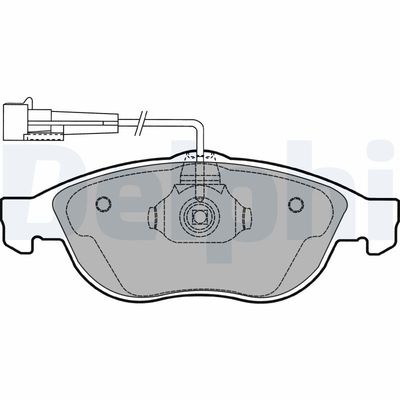 Brake Pad Set, disc brake DELPHI LP1404