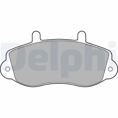 Brake Pad Set, disc brake DELPHI LP1406