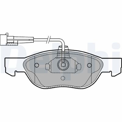 Brake Pad Set, disc brake DELPHI LP1413