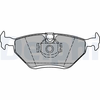 Brake Pad Set, disc brake DELPHI LP1423