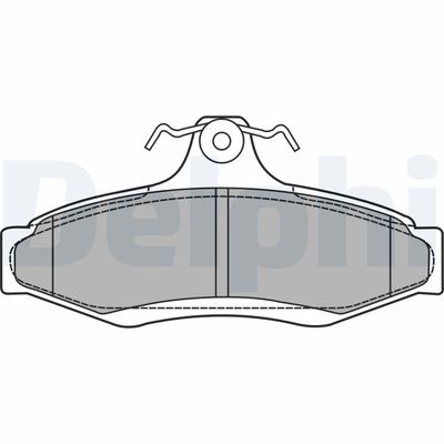 Brake Pad Set, disc brake DELPHI LP1424