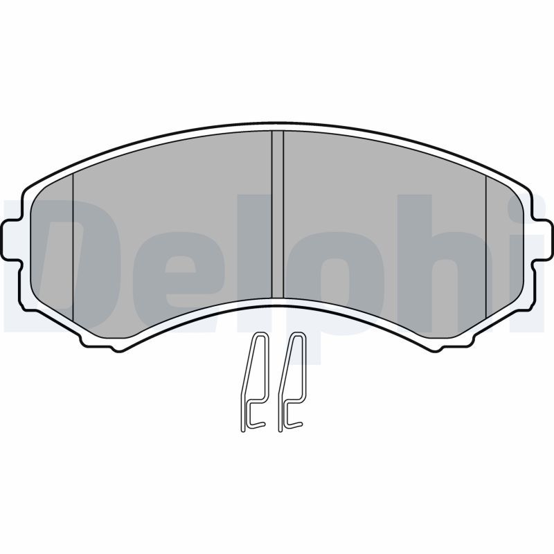 DELPHI LP1462 Brake Pad Set, disc brake