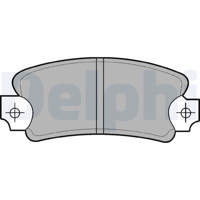 Brake Pad Set, disc brake DELPHI LP146