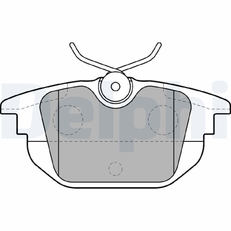 DELPHI LP1472 Brake Pad Set, disc brake