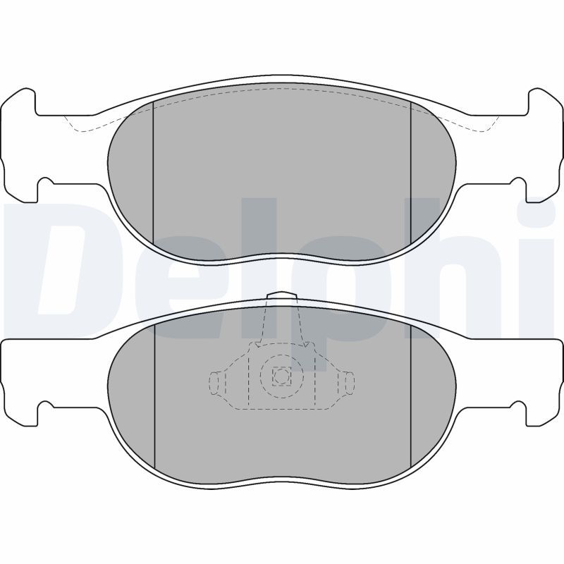 DELPHI LP1474 Brake Pad Set, disc brake