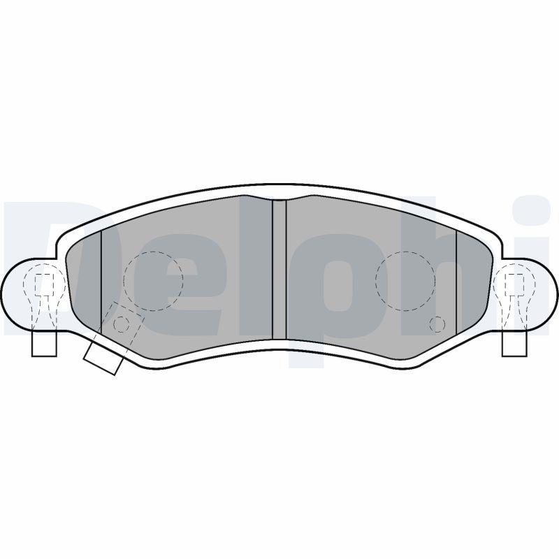 DELPHI LP1500 Brake Pad Set, disc brake