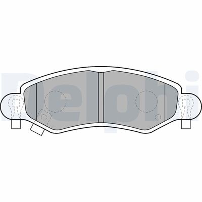 Brake Pad Set, disc brake DELPHI LP1500