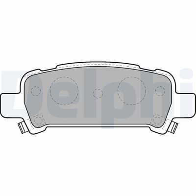 Brake Pad Set, disc brake DELPHI LP1509