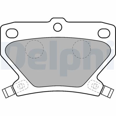 Brake Pad Set, disc brake DELPHI LP1513