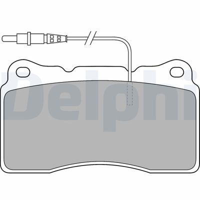 Brake Pad Set, disc brake DELPHI LP1516