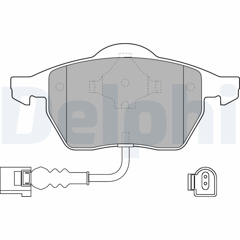 DELPHI LP1525 Brake Pad Set, disc brake