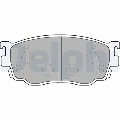 Brake Pad Set, disc brake DELPHI LP1527