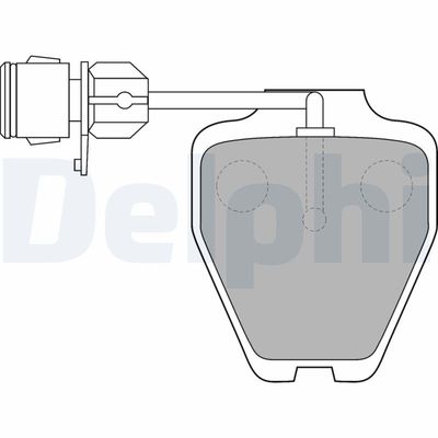 Brake Pad Set, disc brake DELPHI LP1530