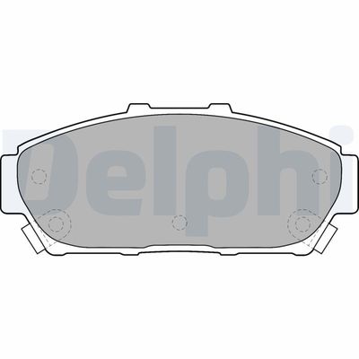 Brake Pad Set, disc brake DELPHI LP1534