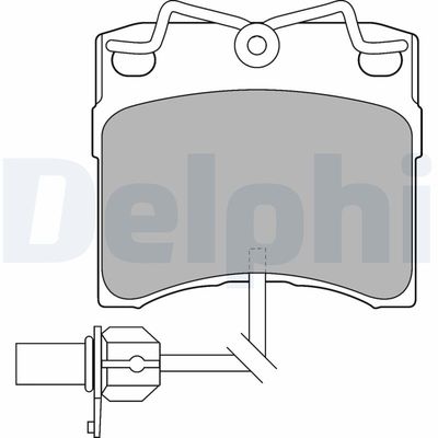 Brake Pad Set, disc brake DELPHI LP1535