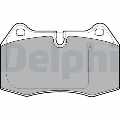Brake Pad Set, disc brake DELPHI LP1584