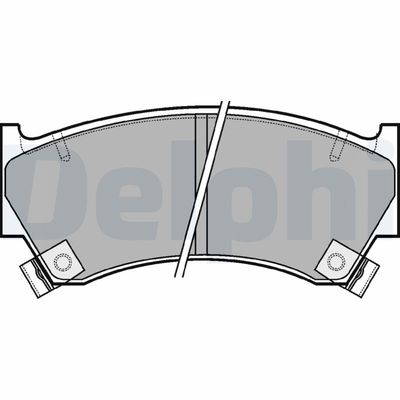 Brake Pad Set, disc brake DELPHI LP1590