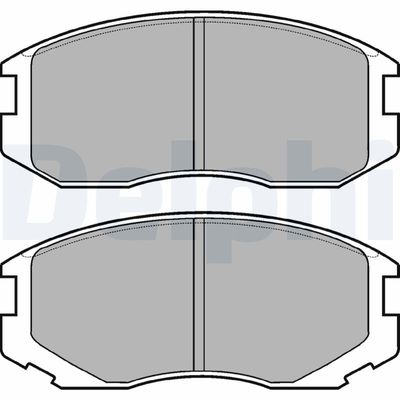 Brake Pad Set, disc brake DELPHI LP1594