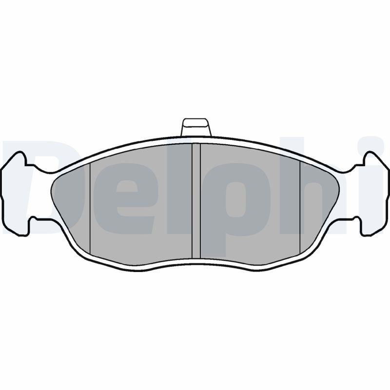 DELPHI LP1597 Brake Pad Set, disc brake