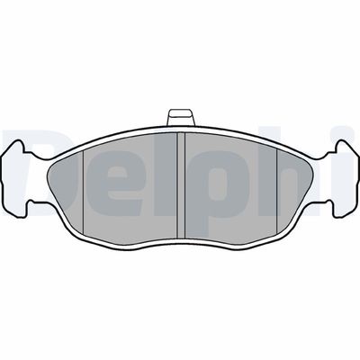 Brake Pad Set, disc brake DELPHI LP1597