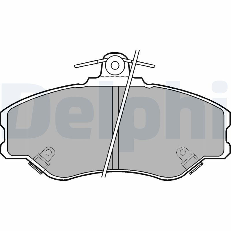 DELPHI LP1599 Brake Pad Set, disc brake