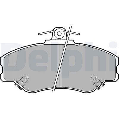 Brake Pad Set, disc brake DELPHI LP1599
