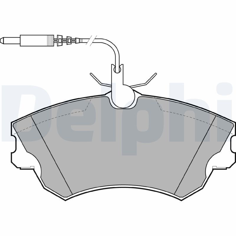 DELPHI LP1614 Brake Pad Set, disc brake