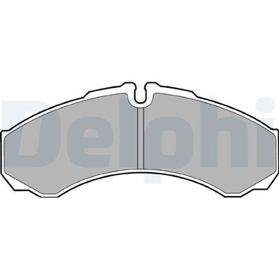 Brake Pad Set, disc brake DELPHI LP1616