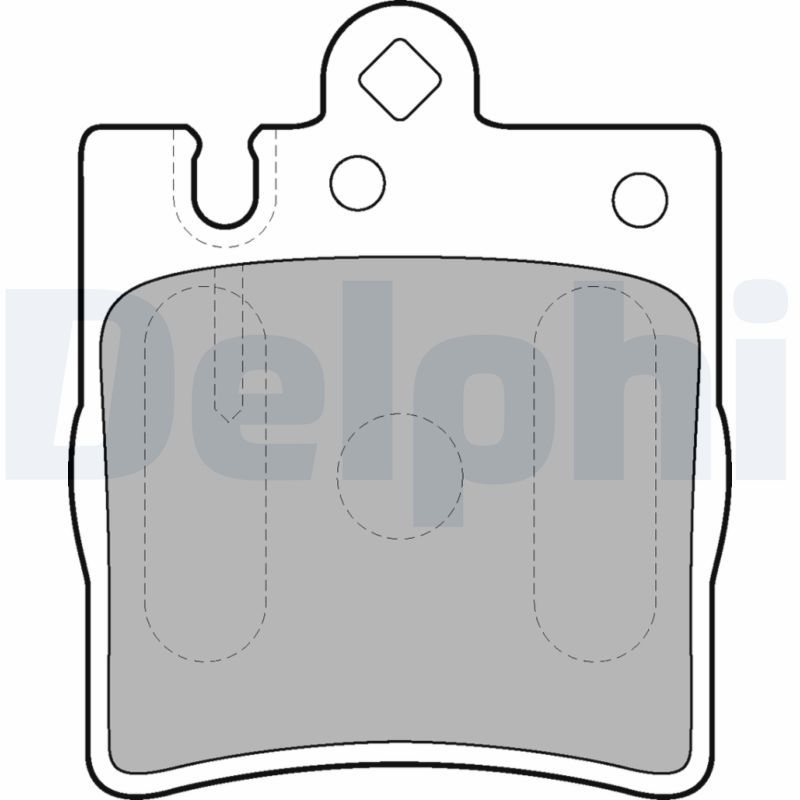 DELPHI LP1618 Brake Pad Set, disc brake