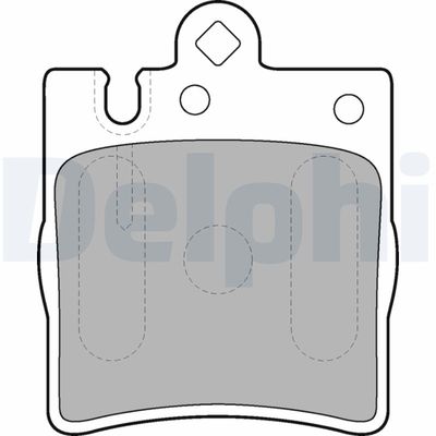 Brake Pad Set, disc brake DELPHI LP1618