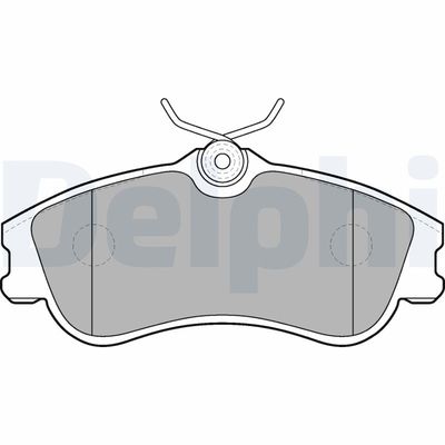 Brake Pad Set, disc brake DELPHI LP1624