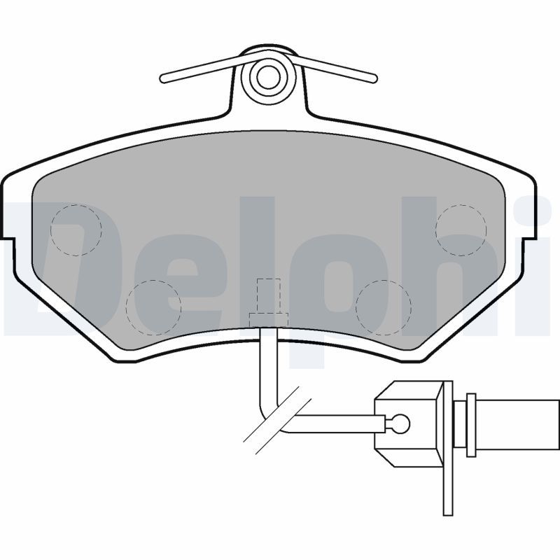 DELPHI LP1631 Brake Pad Set, disc brake