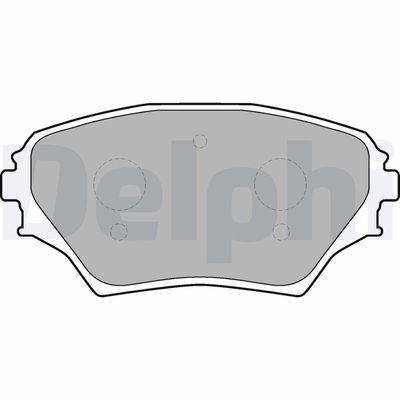 Brake Pad Set, disc brake DELPHI LP1632