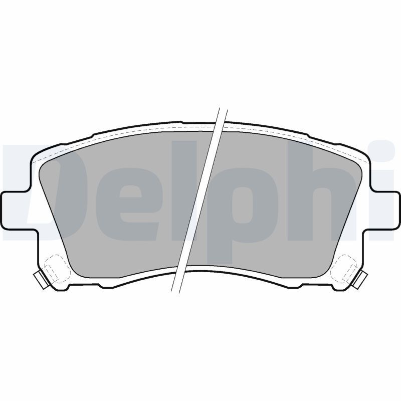 DELPHI LP1663 Brake Pad Set, disc brake