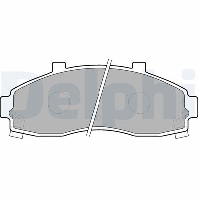 Brake Pad Set, disc brake DELPHI LP1664