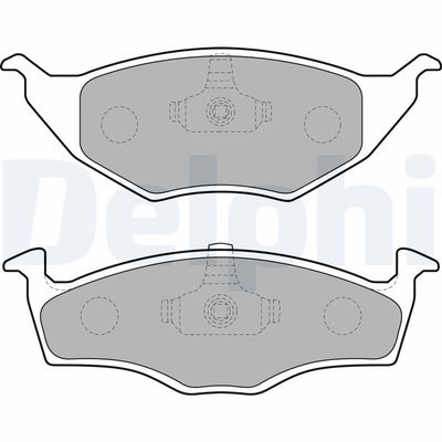 Brake Pad Set, disc brake DELPHI LP1675