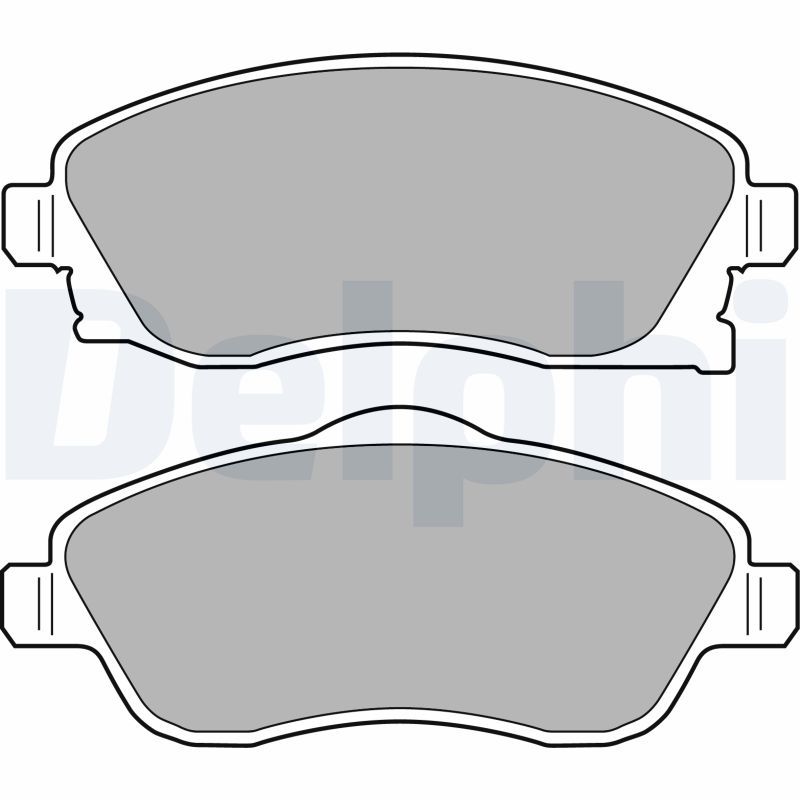 DELPHI LP1676 Brake Pad Set, disc brake