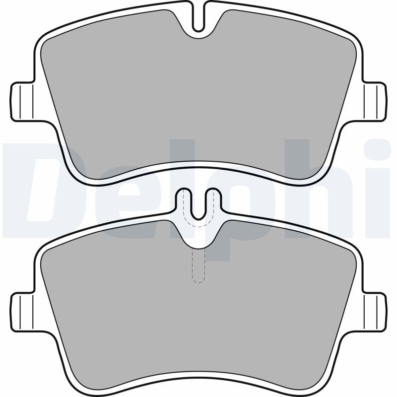 DELPHI LP1696 Brake Pad Set, disc brake