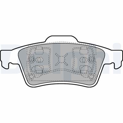 Brake Pad Set, disc brake DELPHI LP1701