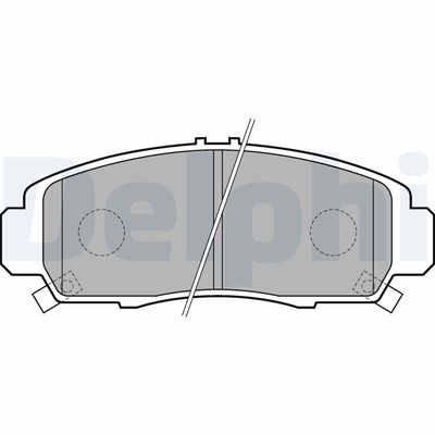 Brake Pad Set, disc brake DELPHI LP1704