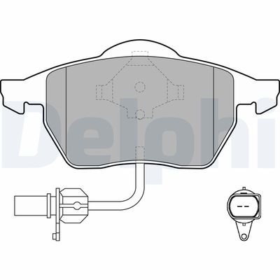 Brake Pad Set, disc brake DELPHI LP1706