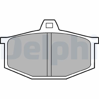 Brake Pad Set, disc brake DELPHI LP170