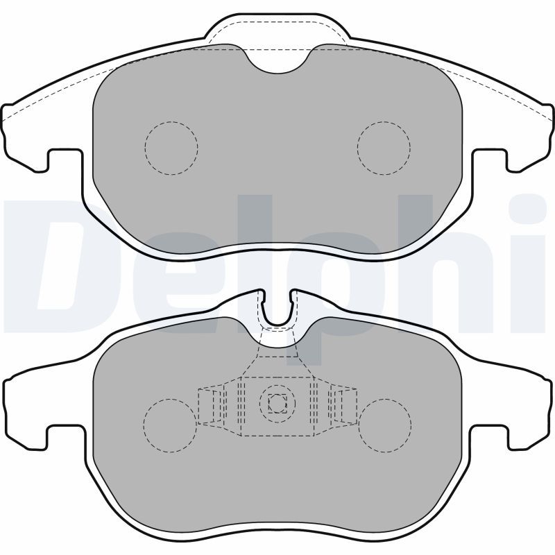 DELPHI LP1723 Brake Pad Set, disc brake