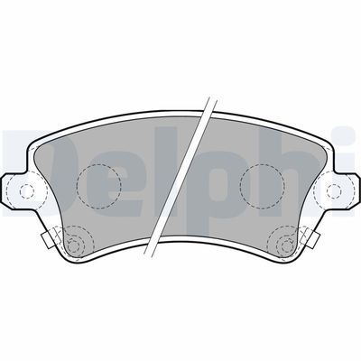 Brake Pad Set, disc brake DELPHI LP1737