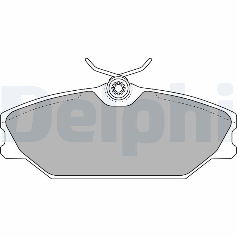 DELPHI LP1744 Brake Pad Set, disc brake